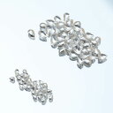 【レジン デコ素材】メタルパーツ スタッズ マイクロドロップ雫型 シルバー 50個入 ミニ 1×2mm 2×3mm 封入 貼り付け 資材 2サイズ メタル デコ...