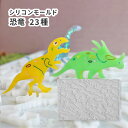 【きょうりゅう モールド】シリコンモールド 恐竜 23種 穴あきタイプ レジン 大きめ キーホルダーパーツ シリコン型 レジン型 男の子 レジンクラフト レジン...