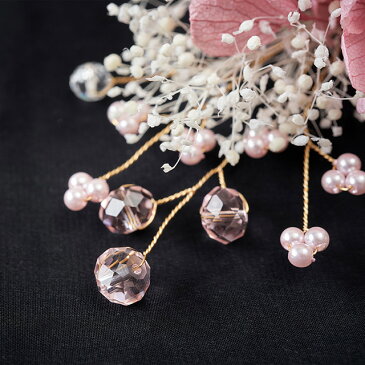 【小枝アクセサリーキット コゼット】ピンク プリザーブドフラワー アレンジメント 東京堂 ハンドメイド フォーマル 花材 手作り キット 結婚式