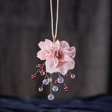 【小枝アクセサリーキット シェリ】ピンク アーティフィシャルフラワー アレンジメント 東京堂 ハンドメイド フォーマル 花材 手作り キット 結婚式