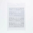 【レジン デコ素材】3D アルファベットシール 筆記体 イニシャル ステッカー レジン封入 ゴールド シルバー (1枚入り) デコレーション シール 資材 シェ...