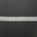 19mmのメリークリスマスリボン,ギフトボックス パッケージ,結婚式,イベント,パーティー,クリスマス,ケーキ,装飾 ラッピング用リボン ラッピング
