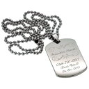 認識票 ドッグタグ ペンダント お洒落なデザイン ミディアムサイズ 316L ステンレス 鏡面 シルバー プレゼント ギフト メンズ ジュエリー シルバー鏡面 ネックレス チェーン調節可能 送料無 ギフトラッピング無料