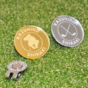 ゴルフマーカー 40mm 大きい Bigタイプ ミラーアクリル 名入れ 2色展開 50デザイン マグネット入ハットクリップ付 コンペ 景品