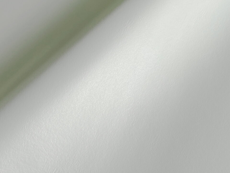 [巾122] 合皮レザー生地 難燃 耐光 無地【マット調ツヤなし オフ白】 [FLAT-W-01]