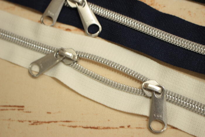 メタリオン 両開きファスナー 60cm 【ファスナー チャック バッグ ハンドメイド 手...