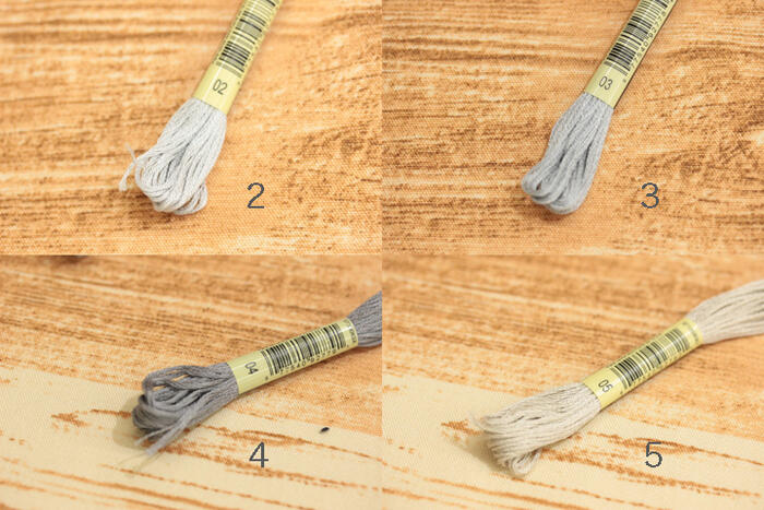 裁縫道具と布の店Handmade in...のDMC 25番刺繍糸　【B5200 BLANC ECRU 1〜16】【白 生成グレー ベージュ 茶 刺しゅう糸 手芸 ハンドメイド】｜アングル3