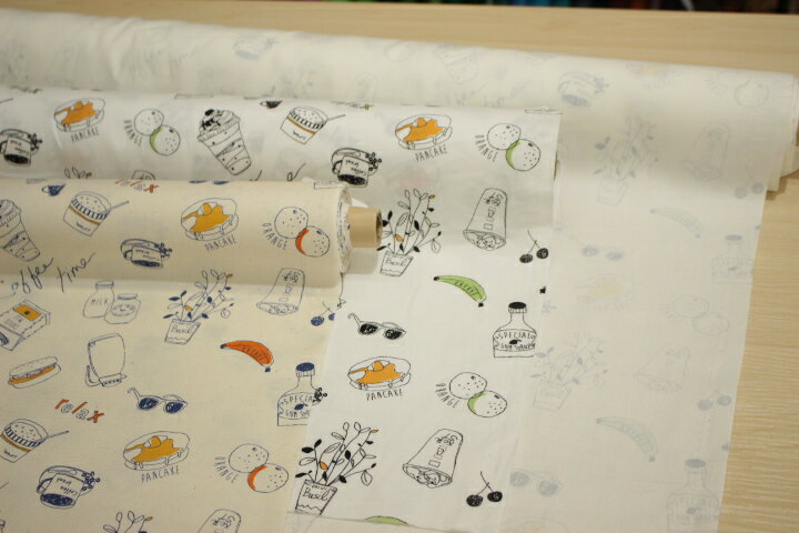 L-COLLECTION coffee time【10cmあたり】 オーダーカット 【生地 布 カフェ コーヒー】