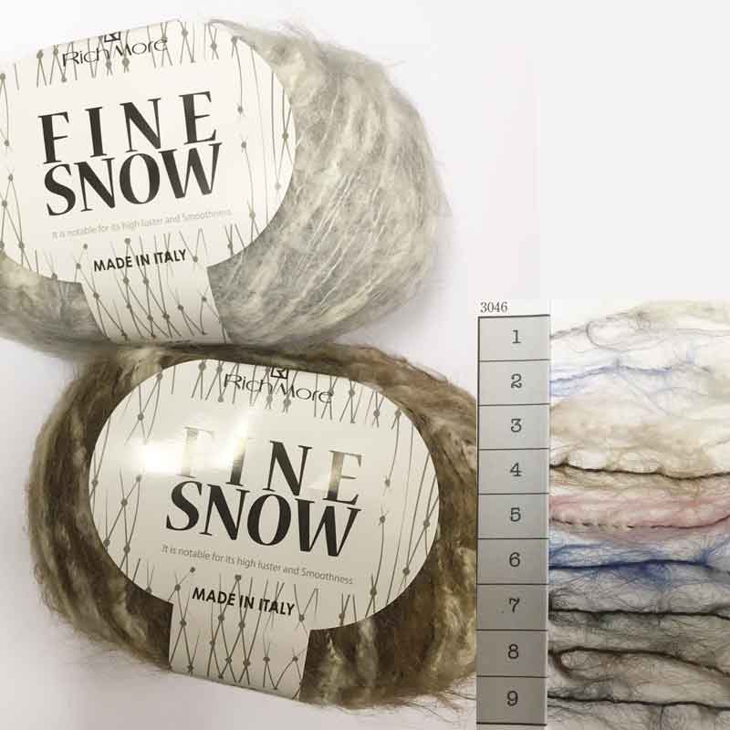 リッチモア　ファインスノー　秋冬手あみ糸　毛糸