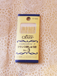 クロバー フランス刺しゅう針【メール便対応】