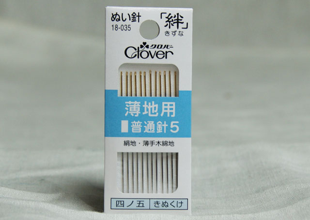 クロバー 　絆　薄地用普通針5【メール便対応】