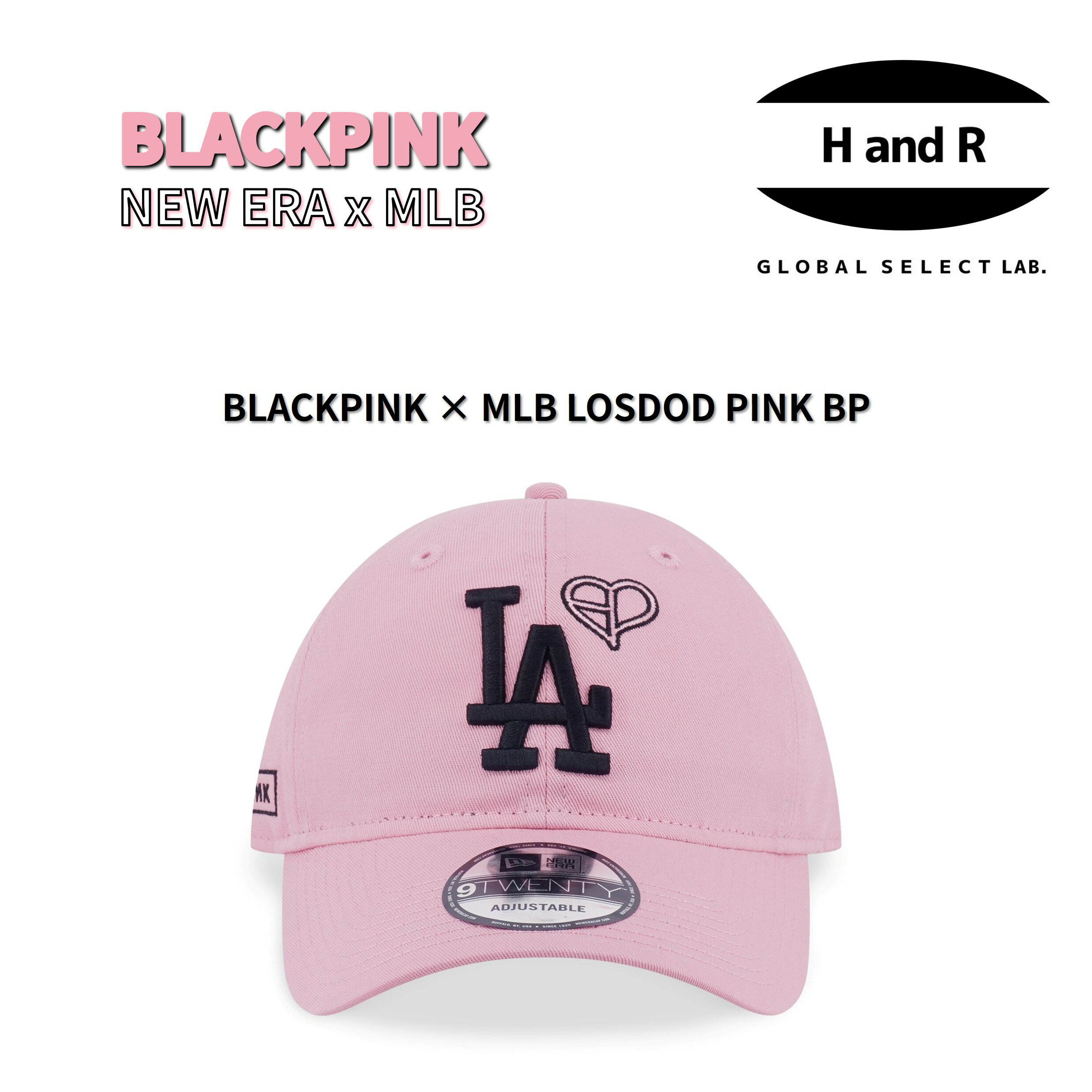 Rakuten - 【正規品】 BLACKPINK X MLB 920 LOSDOD PINK BP ブラックピンク ブルピン ブラピン 公式グッズ コラボ キャップ 帽子 9TWENTY ニューエラ NEW ERA ローキャップ 6パネル ドジャース ピンク ジス ジェニ ロゼ リサ 着用 新品未開封 ライブ 応援 配送地域により送料無料