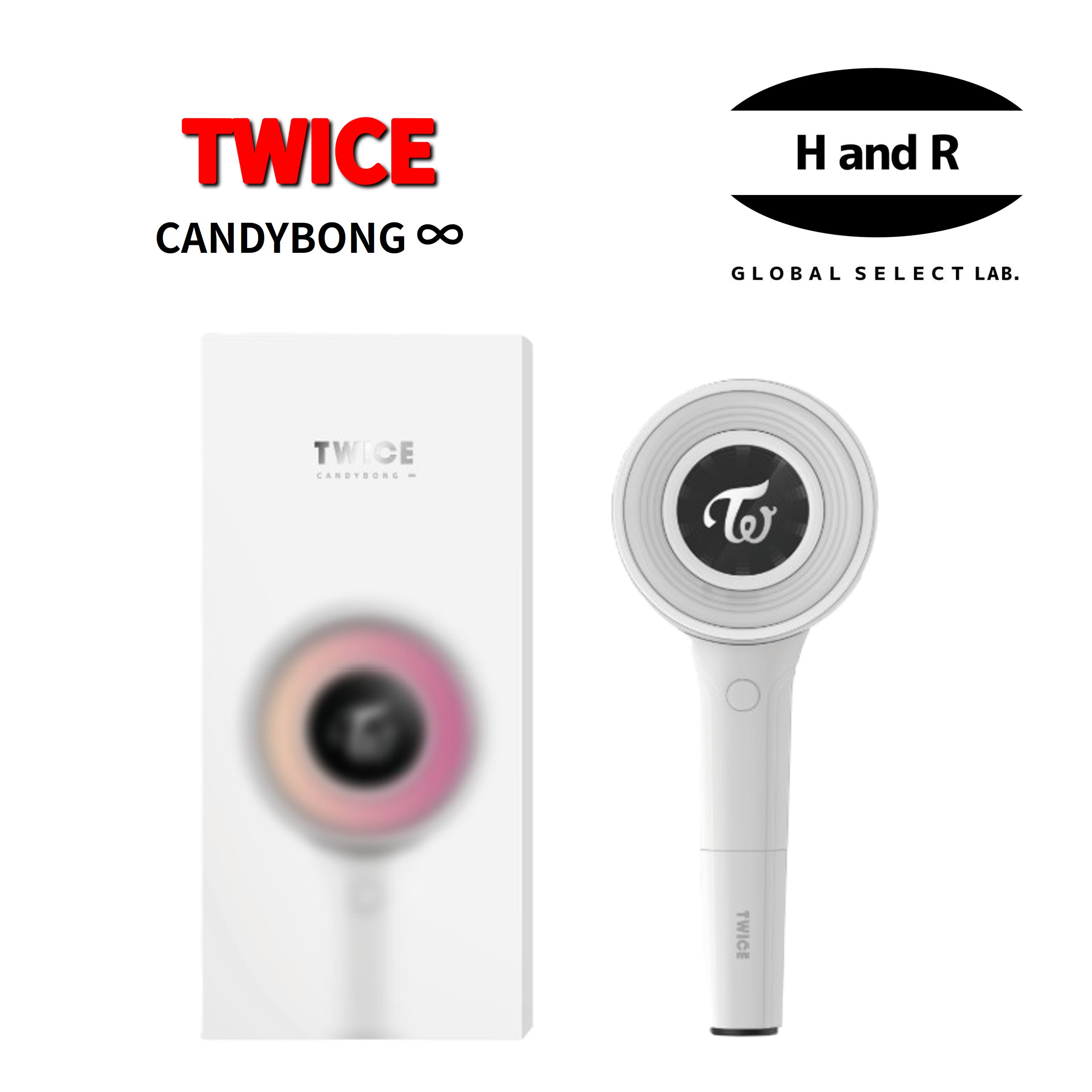  TWICE トゥワイス 公式 ペンライト CANDYBONG ∞ キャンディボン インフィニティ 最新 グッズ ライブ コンサート ドーム スタジアム 応援棒 OFFICIAL 日本国内発送 新品 未開封 佐川急便 公演 参戦 3日以内発送 土日祝除 アプリ連動 中央制御 電池別売 おすすめ