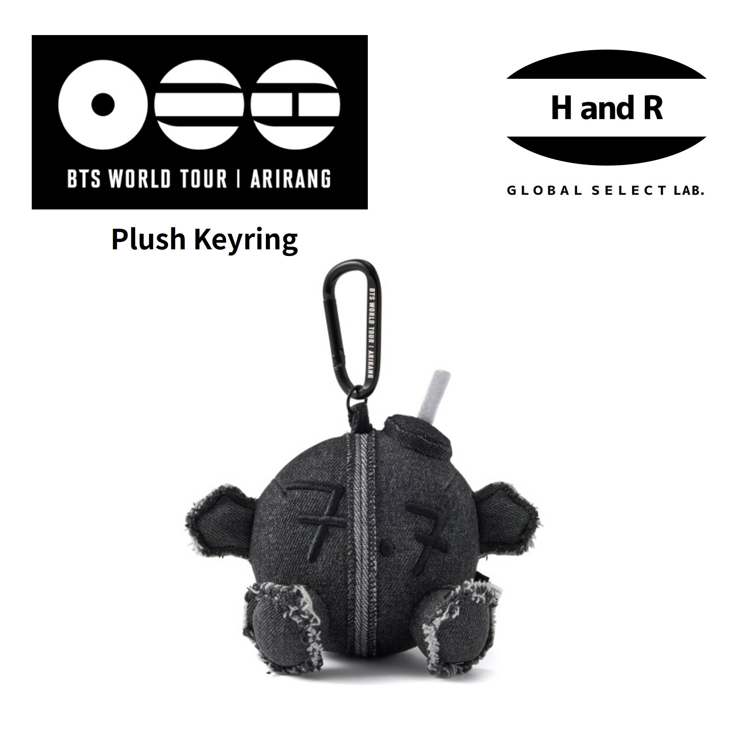 正規品 BTS WORLD TOUR ARIRANG PLUSH KEYRING ぬいぐるみキーリング アミボム ペンライト デニム 防弾少年団 バンタン 公式グッズ キーホルダー マスコット チャーム バッグチャーム カラビナ 韓国 K-POP プレゼント ぬい 人形