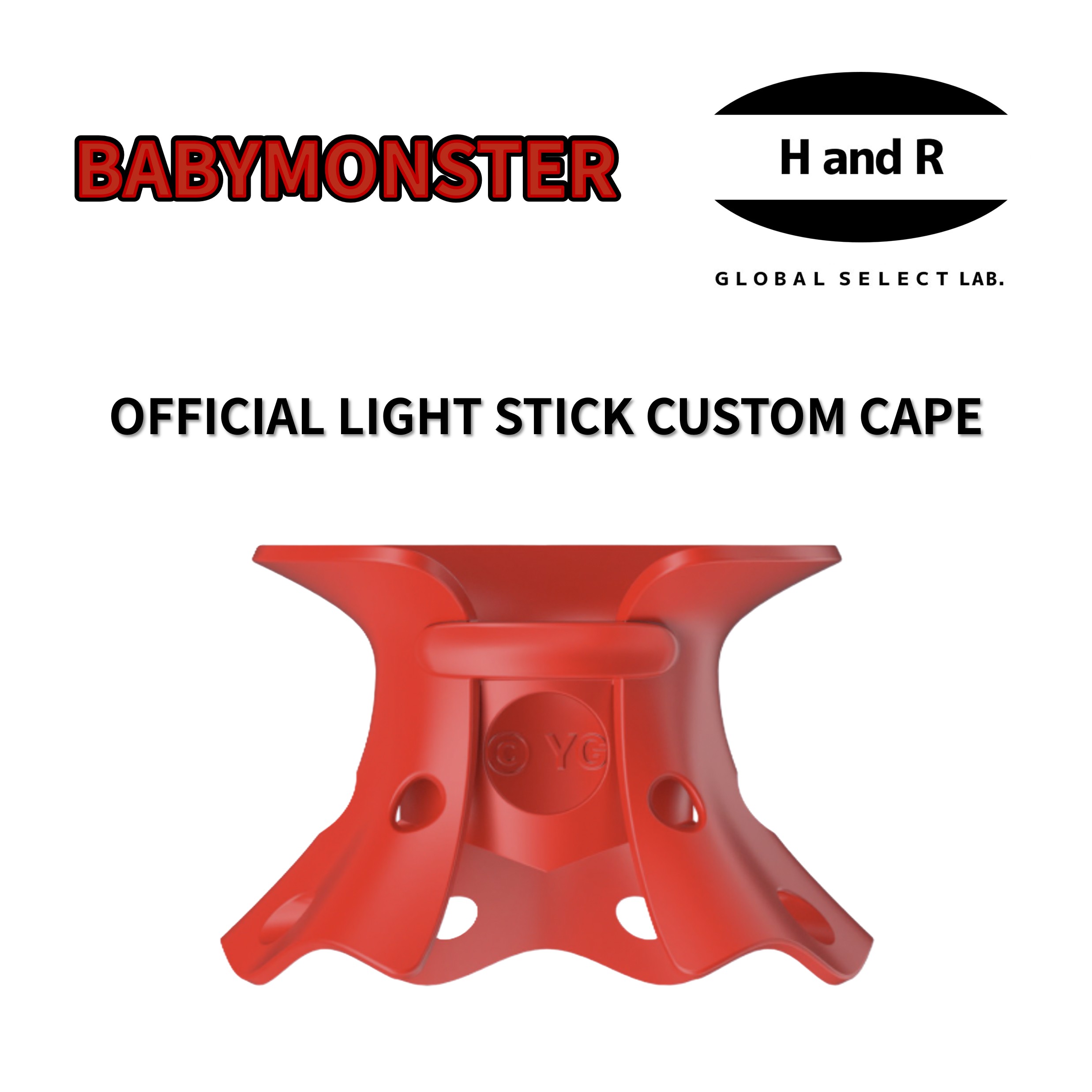 BABYMONSTER 公式ペンライトカスタムケープ 2026-27 WORLD TOUR CHOOM IN SEOUL ソウルコン 公式グッズ オフィシャル 正規品 ベイビーモンスター ベビモン ルカ パリタ アサ アヒョン ラミ ローラ チキータ ライトスティック カバー