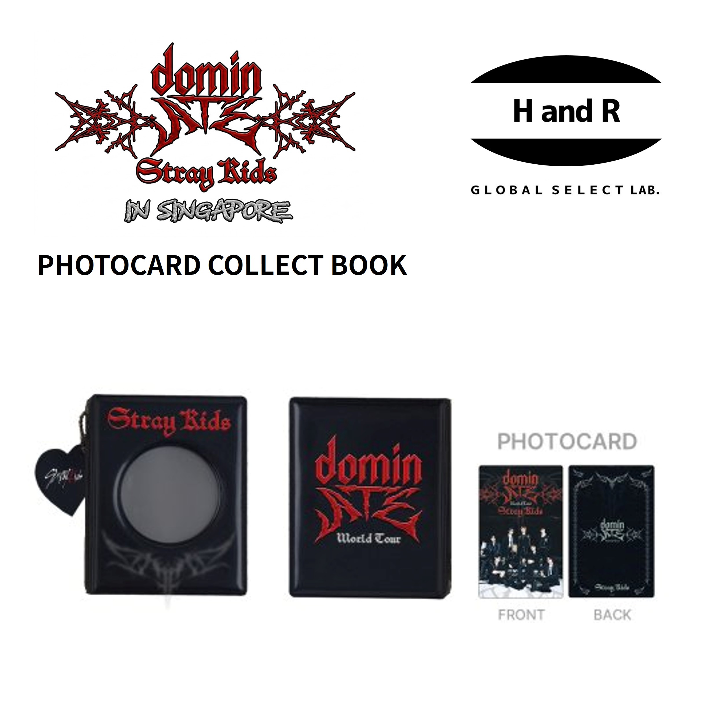 正規品 Stray Kids World Tour dominATE SINGAPORE 公式グッズ PHOTOCARD COLLECT BOOK コレクトブック フォトカード バインダー スキズ シンガポール ワルツ 会場限定 公式 MD 新品 未開封 アルバム ファイル ギフト