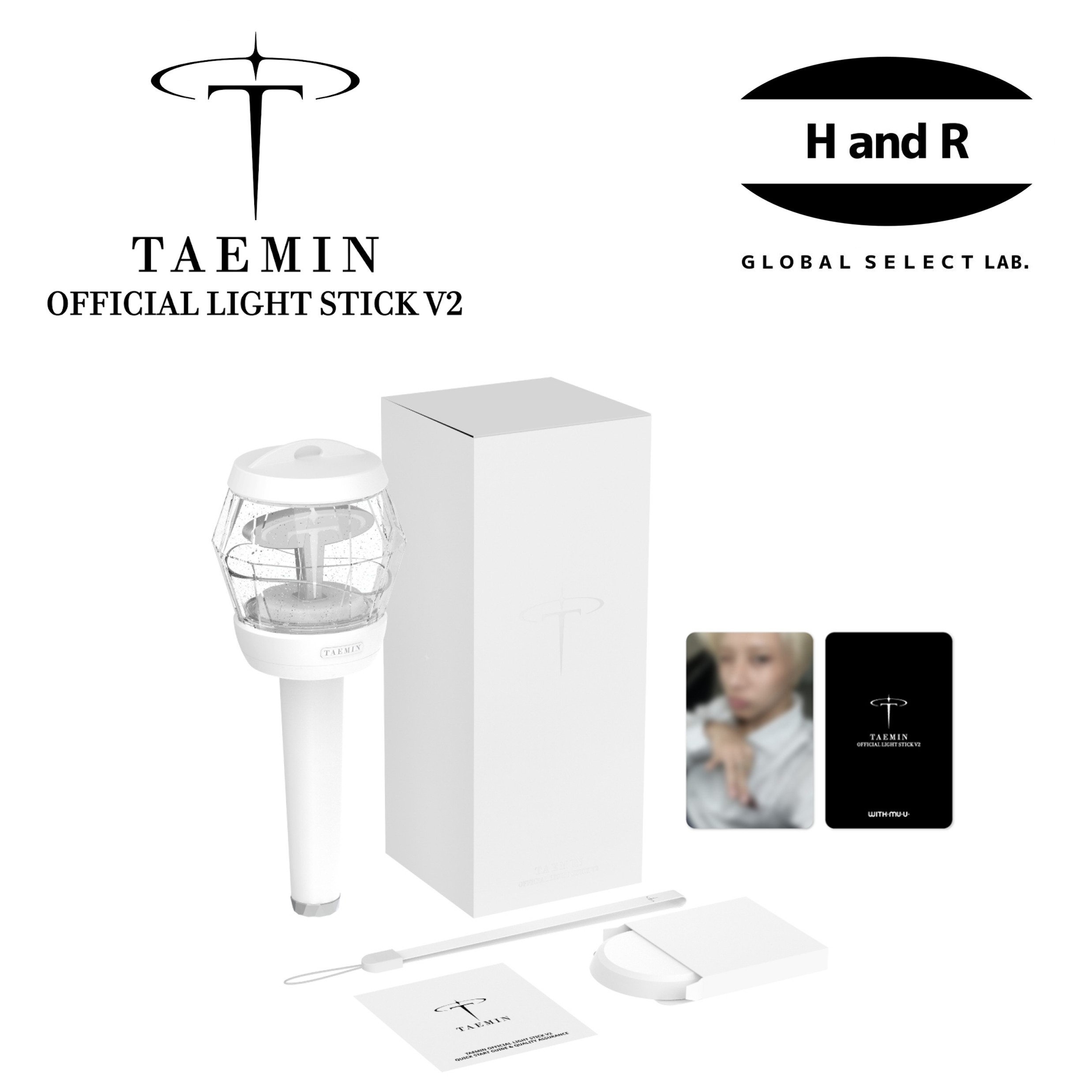 正規品 TAEMIN 公式ペンライト V2 OFFICIAL LIGHT STICK テミン SHINee 特典 フォトカード付 公式グッズ 応援棒 アリーナ コンサート ライブ ペンラ ブルートゥース 中央制御 限定 韓国 公式 MD 新品 未開封