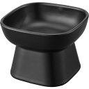 山崎実業 タワー(tower) 食べやすい高さ陶器ペットフードボウル 1780 ブラック