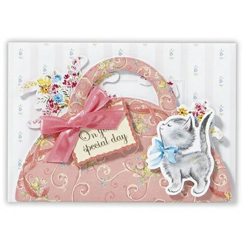 ホールマーク（Hallmark）　グリーティングカード　誕生お祝い　立体　アートコレクション　816001　猫..