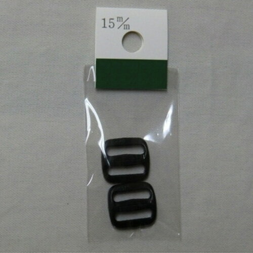 ニフコ（Nifco）　プラスチックパーツ　調節アジャスター　T−15　15mm　黒　2個入