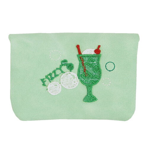 近沢レース店　ミニポーチ　クリームソーダ（グリーン）のサムネイル