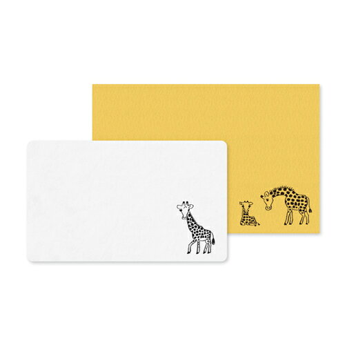 リュリュ　アニマルパレード　ミニカードセット　NMCS102　キリン│カード・メッセージカード　メッセージカード