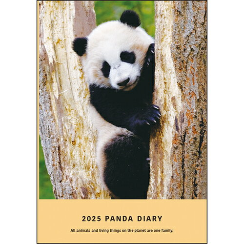 【2025年1月始まり】グリーティングライフ　パンダ手帳　B6　ウィークリーライト（片面1週間）　CD-1309-PA　木登り　月曜始まり│手帳・ダイアリー　ダイアリーのサムネイル
