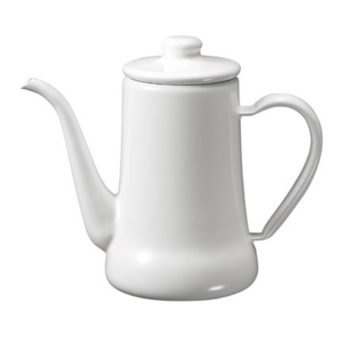 野田琺瑯　月兎印スリムポット　0.7L　白