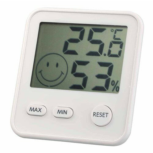 エンペックス　おうちルーム　デジタルmidi温湿度計　TDー8411　ホワイト│温度計・湿度計