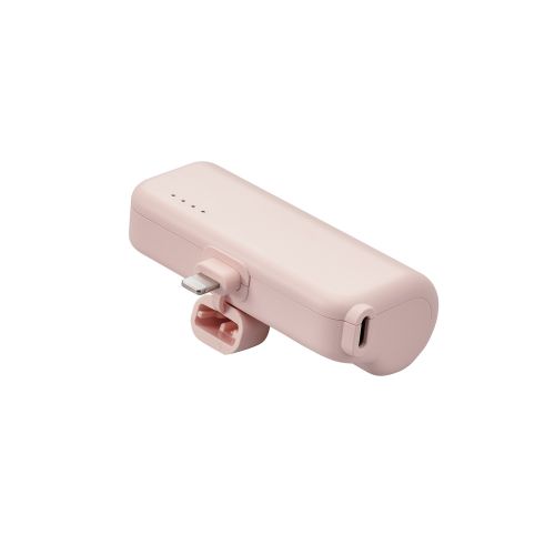 エレコム（ELECOM）　直挿しできるモバイルバッテリー　Lightningプラグ　5000mAh　DE-C42L-5000PN　ピンク│スマホアクセサリー・携帯アクセサリー　モバイルバッテリー・携帯充電器のサムネイル