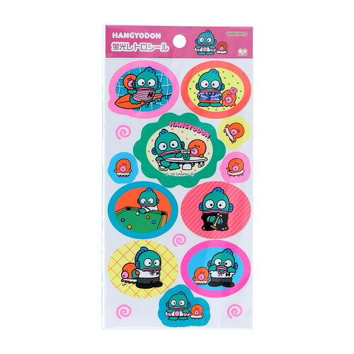 サンスター文具　ハンギョドン　蛍光レトロシール　ポップ