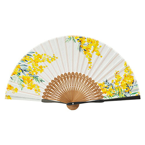 詳細説明【特長】・黄金色の花房が風に揺れ、まるで初春の陽光を思わせる優しい輝きを纏ったような印象に。・美しく華やかなデザインの扇子です。&nbsp;商品仕様（スペック）カラー：白本体サイズ（約）：全長20.5cm素材：［扇面組成］ポリエステル　［扇骨］竹付属品：扇袋美しく華やかなデザインの扇子