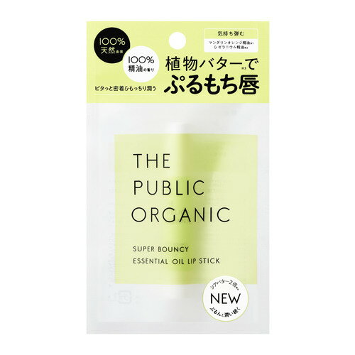 ザ パブリックオーガニック （THE PUBLIC ORGANIC） スーパーバウンシーリップスティック 3.3g│フェイスケア リップクリーム