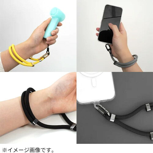 ハンズ(HANDS)楽天市場店のオウルテック（Owltech）　2WAYハンドストラップ　ブラック｜アングル2