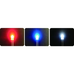 エレキット（ELEKIT）　かんたんLEDシリーズ　高輝度LED　AP−L05　5mm　赤青白ミックス│工作キット