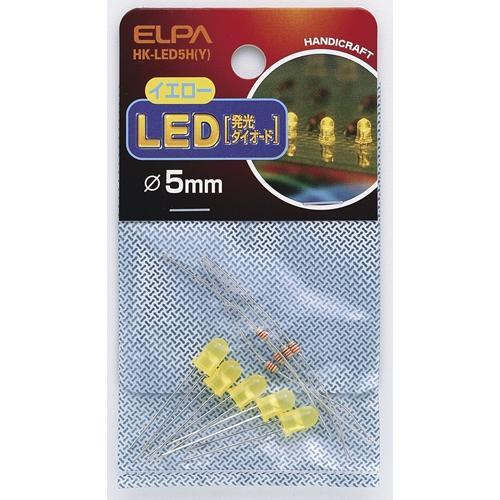 12 mm Cfl - エルパ（ELPA）　LED　HK−LED5H　径5mm　イエロー