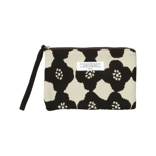 ダブリュピーシー（Wpc.）　ニットフラットポーチ　カメリアベージュ