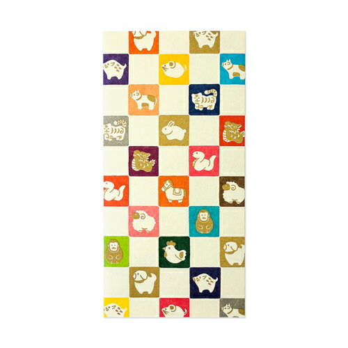 フロンティア ふわり 年賀ぽち袋 大 十二支2 3枚入