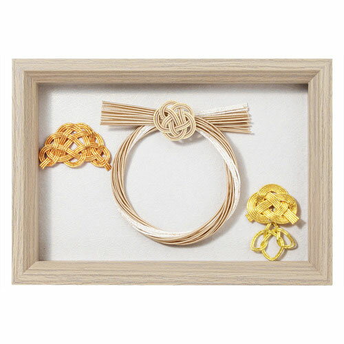 【正月用品】　ハレとケ　飯田水引　お正月飾り　額　金梅　NMH−365−KU