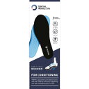 詳細説明【特長】・テンシャルインソール（TENTIAL　INSOLE）Liteは表面部分に通気性がよいメッシュ素材を使用。・靴の中の蒸れを解消しアクティブライフでも快適な靴内環境を実現。・足の中で核となる骨「立方骨」を押し上げ、指先を正しく使えるようにするアーチサポートを採用。・足が持つ本来の運動性と安定性を引き出し、体幹を安定させ身体全体への負担を軽減。・いつもの靴に合わせるだけ！日常から手軽に健康になりたい方へお勧めです。・正しい姿勢で歩けるので、疲れにくく仕事中はもちろん、ワークアウトやショッピングにも！商品仕様（スペック）カラー：ブラック／ブルー対応サイズ（約）：M（25〜26cm） 重量（約）：25g素材：［表面］メッシュ　［裏面］EVA 注意事項・医療機器ではございません。効果や体感は個人の症状に応じて異なります。通気性がよく蒸れにくいメッシュ素材のインソールです