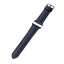 エレコム（ELECOM）　AppleWatch用ハイブリッドレザーバンド　45／44／42mm　40mm　AW-45BDLHVNV　ネイビー│スマホアクセサリー・携帯アクセサリー　アクセサリー・パーツ