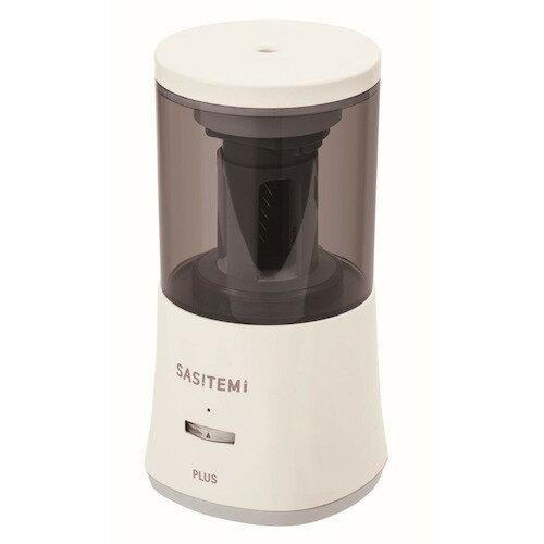 プラス（PLUS）　全自動鉛筆削り　サシテミ（SASITEMI）　FS-760　84019　アイボリー