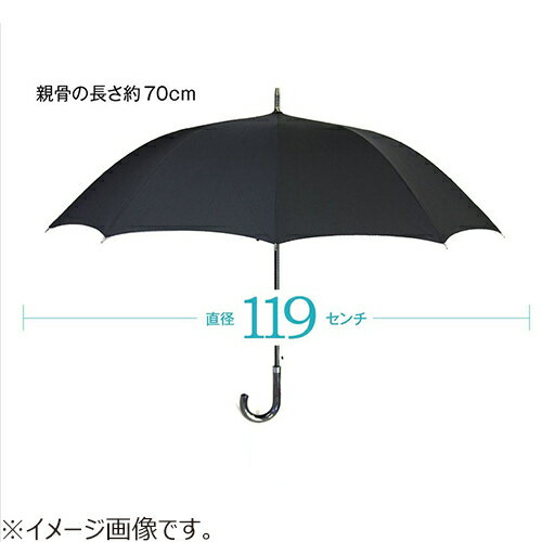 小宮商店　デイリーユースアンブレラ　風に強い　10本骨ジャンプ長傘　Z式耐風骨　70cm　767404　黒