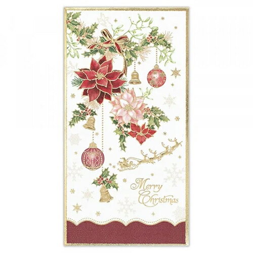 【クリスマス】　エヌビー社　のし袋　クリスマス　ポインセチア　4057806　2枚入