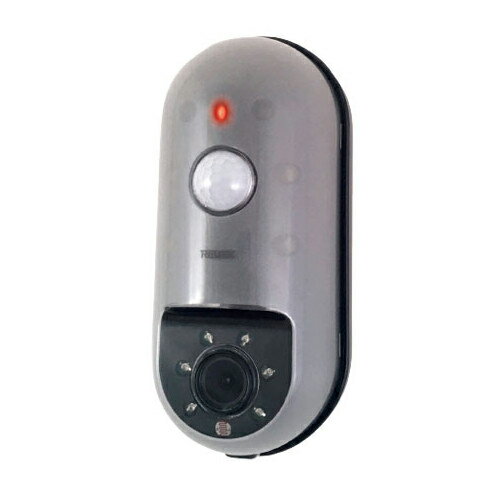 詳細説明【特長】・侵入されたくない場所に設置するだけで防犯効果アップ。・電池式で取付簡単。木ネジで固定（付属）、両面テープ（付属）、結束バンド等（別売）。・本物のカメラと同じ動作で、人が近づくと赤いLEDランプが点滅します。・本物のセンサーカメラ（SD1000）との併用で防犯効果アップ。・センサーが反応すると赤ランプ10秒点滅。・赤青ランプ点滅または消灯で電池切れをお知らせ。商品仕様（スペック）本体サイズ（約）：幅62×高139×厚54mm重量（約）：143g（電池を含まない）使用電源：単3形アルカリ乾電池×3本（別売）電池寿命：1日10回／約12ヶ月　約20℃時人感センサー：上下方向120°、左右方向120°／感知距離5mまで（1〜1.5mの高さに設置時）使用温度範囲：-20℃〜＋45℃本物そっくりダミーセンサーカメラ。人が近ずくとLEDが点滅、防犯効果UP。