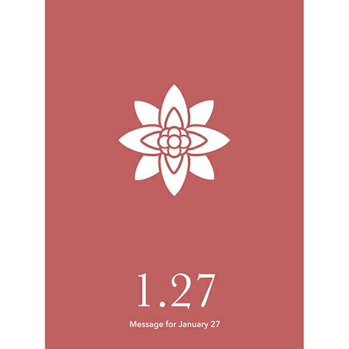 草紙堂　花結びメッセージカード　1月27日