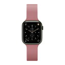 ピージーエー(PGA) AppleWatch 42/41/40/38mm用 シリコンバンド ピンク