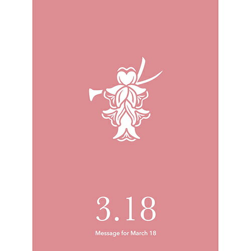 草紙堂 花結びメッセージカード 3月18日