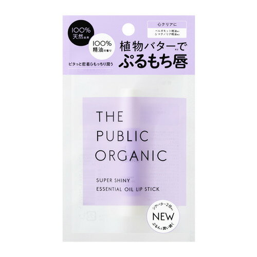 ザ パブリックオーガニック （THE PUBLIC ORGANIC） スーパーシャイニーリップスティック 3.3g│フェイスケア リップクリーム