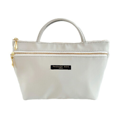 パサージュ・ボワ（Passage　Bois）　エコフォルテ　ファスナーポケットS　グレー／ゴールド